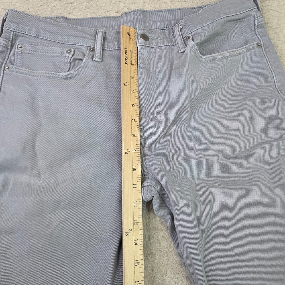 Levi's 514 Jeans Mens 36x30 Straight Fit Grey Stretch Denim Fits (36x28) - Picture 12 of 15